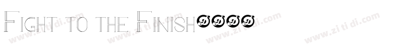 Fight to the Finish字体转换